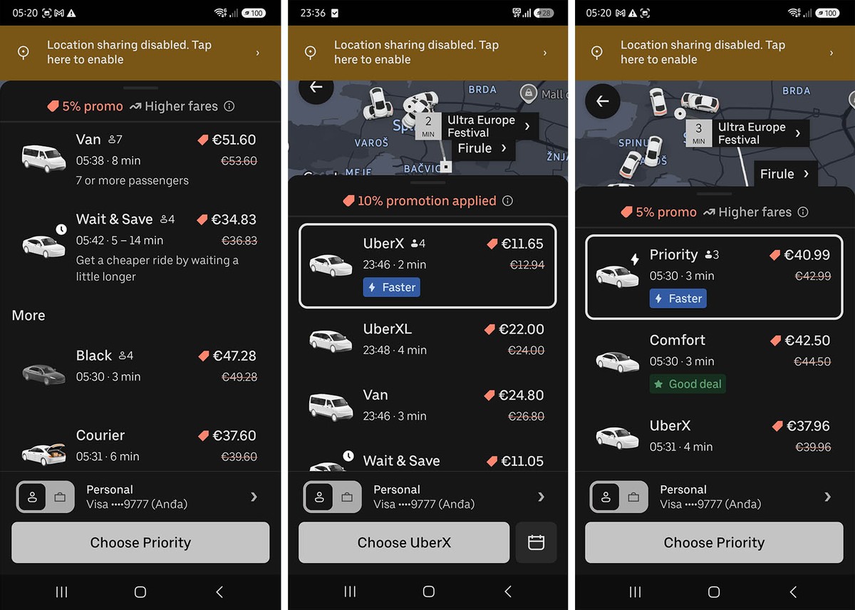 PROVJERILI SMO Koliko je koštao Uber tijekom prve večeri Ultre