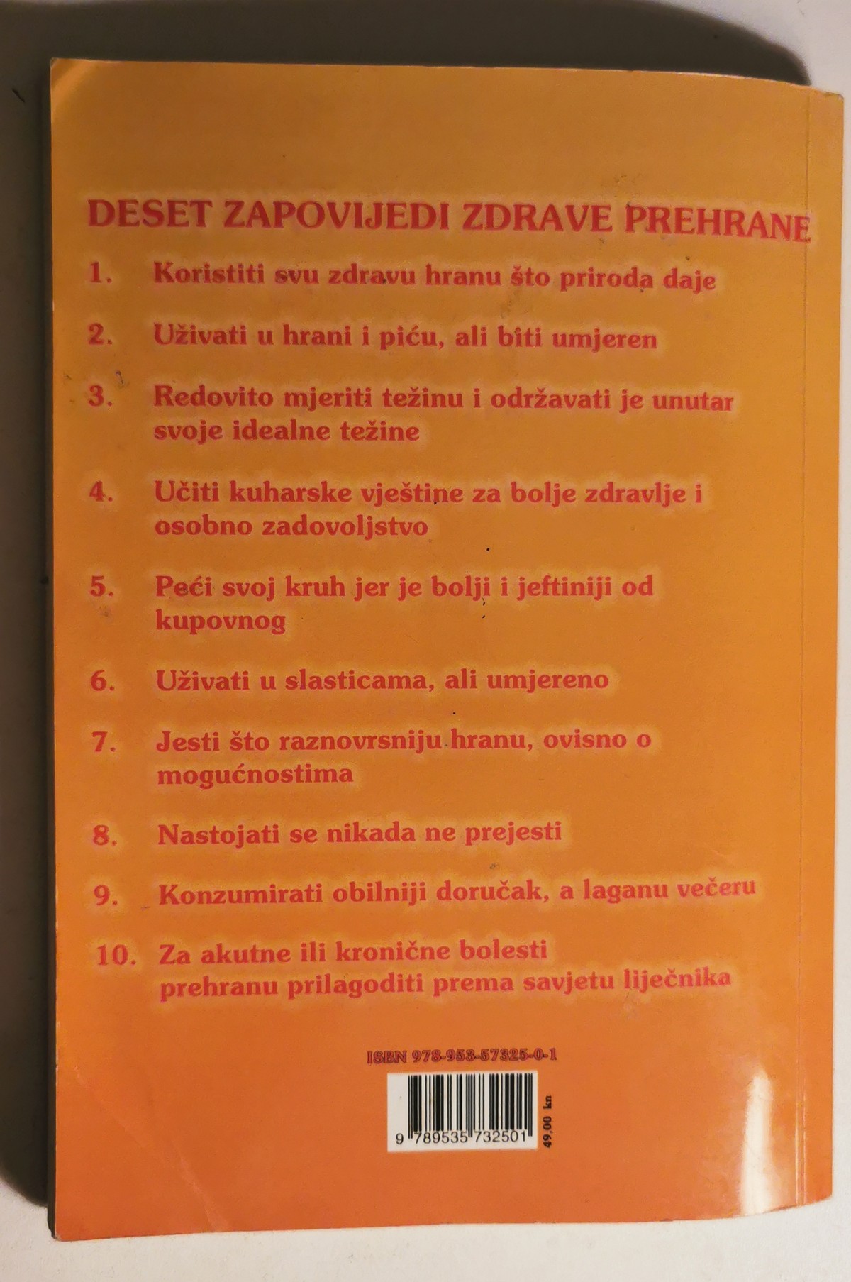 Splitski liječnik podijelio deset zapovijedi zdrave prehrane