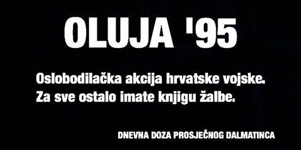 Mišo Živaljić: Facebook mi je ukinuo stranicu 'Dnevna doza prosječnog Dalmatinca' zbog komentara na temu Oluje