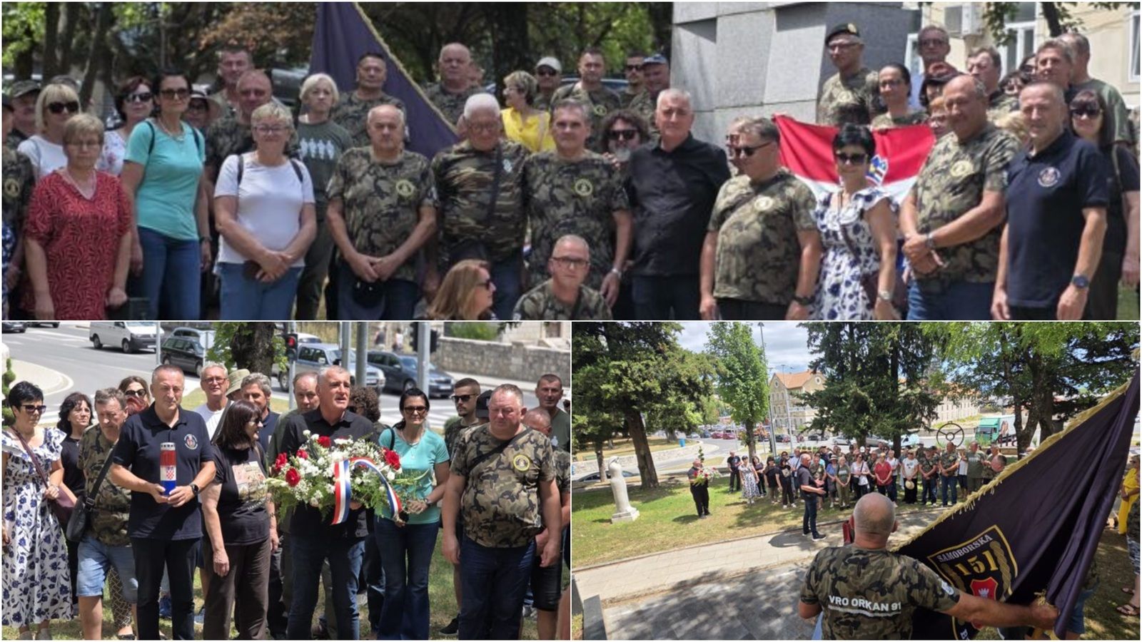 Članovi Udruge branitelja 151. samoborske brigade danas posjetili Sinj