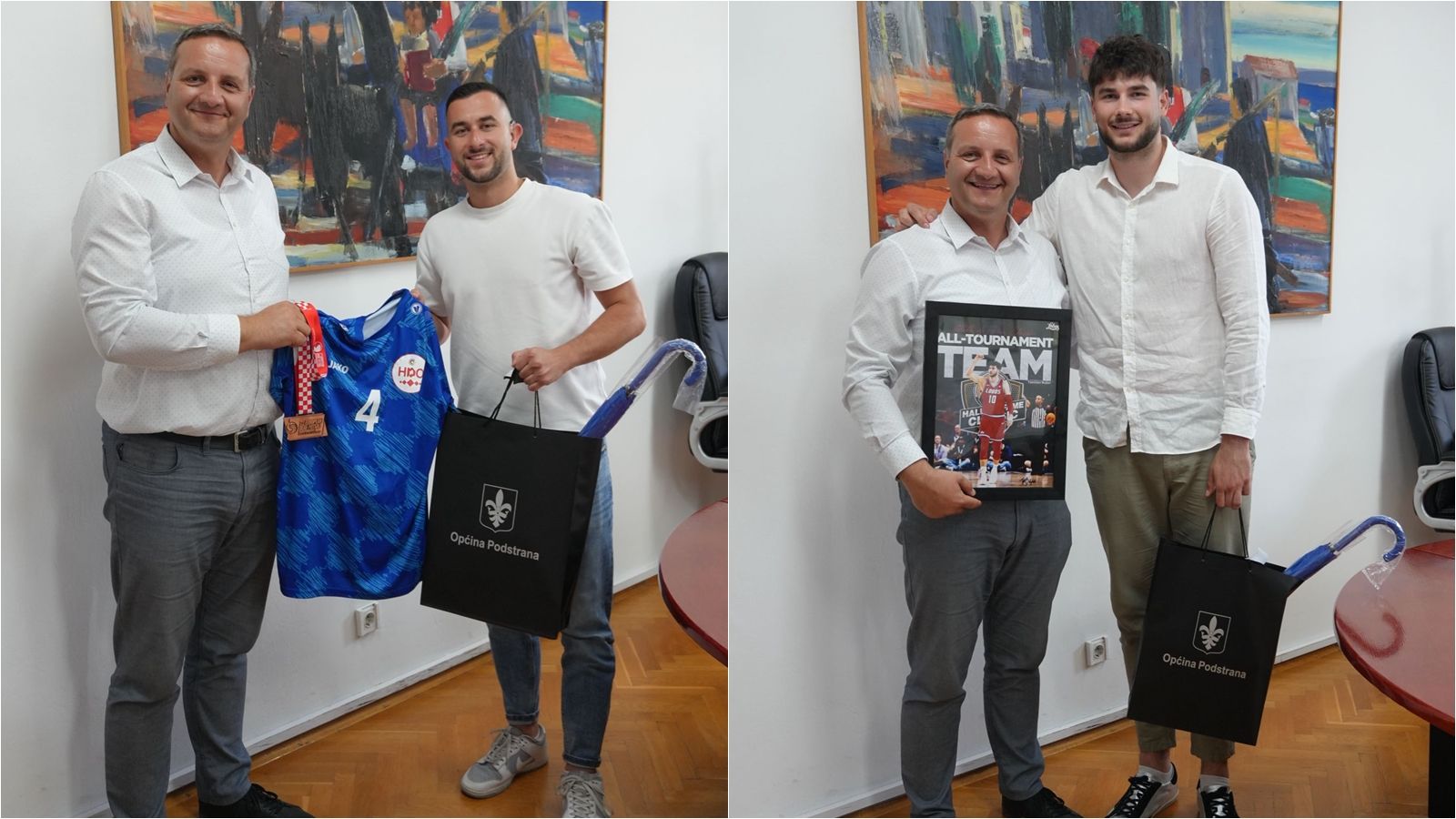 Načelnik Podstrane upriličio prijem za uspješne sportaše Tomislava Buljana i Luku Rosu