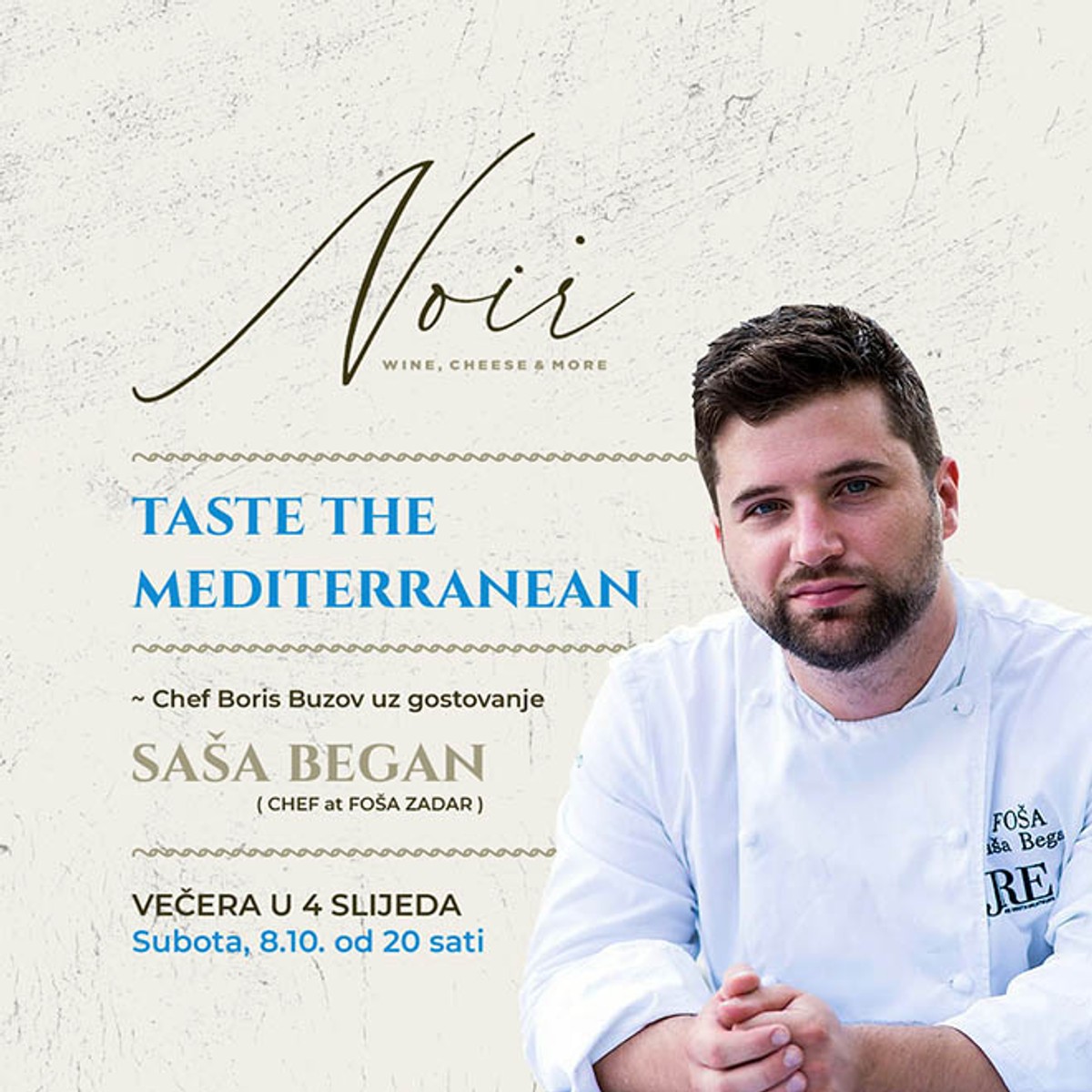 Gostovanje poznatog zadarskog chefa Saše Begana u splitskom Noiru