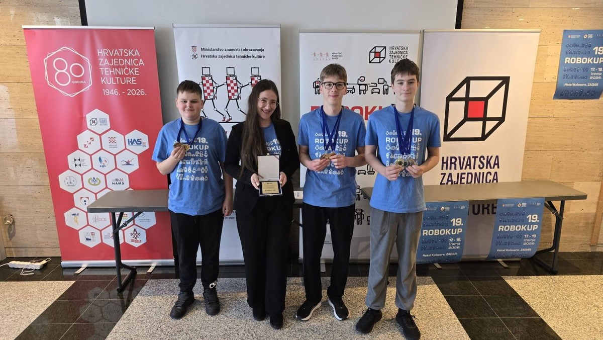 FOTOGALERIJA Zlato za Zajednicu tehničke kulture grada Splita na Robokupu 2026