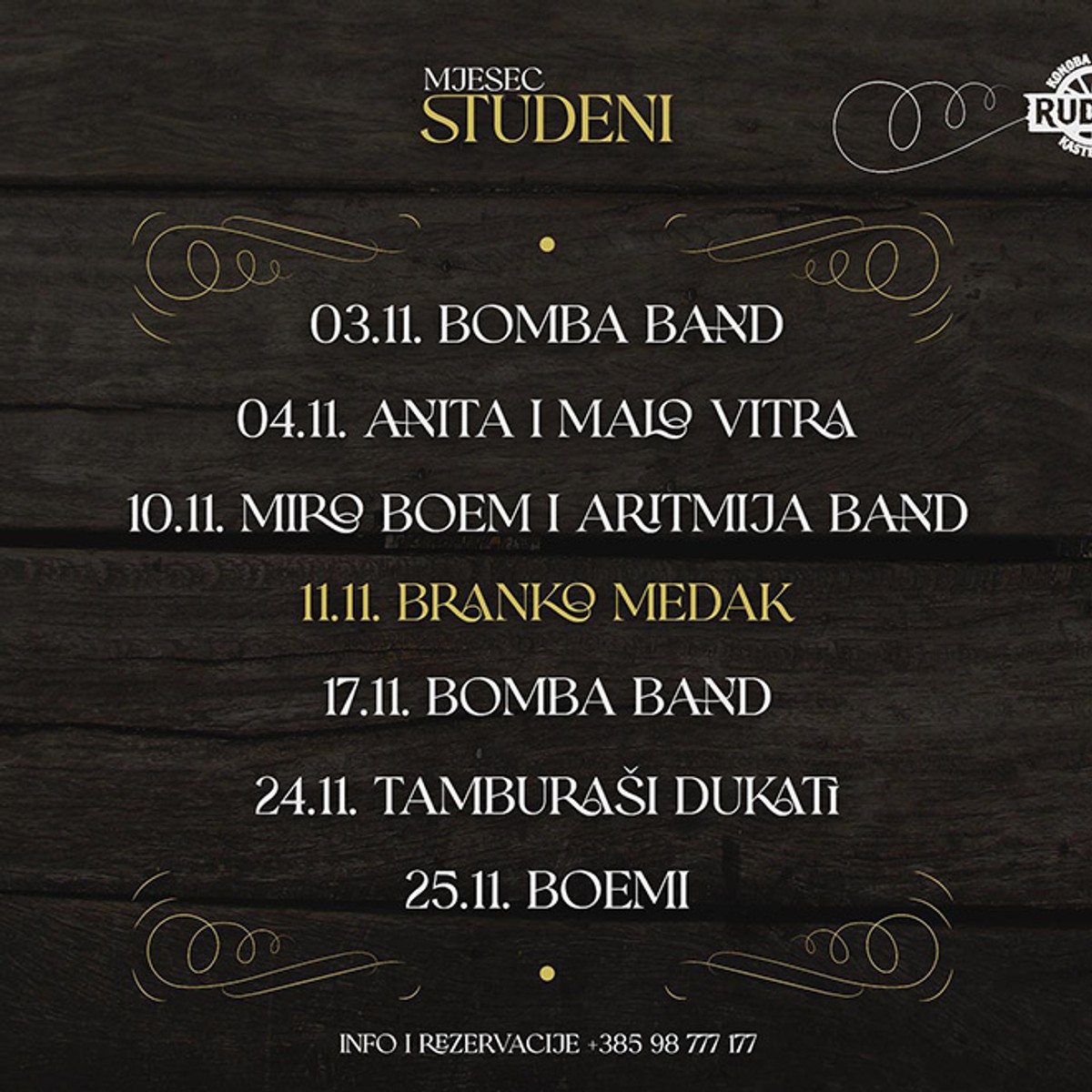 BOMBA BAND U RUDINAMA 'Konoba s dušom koja spaja sve generacije'