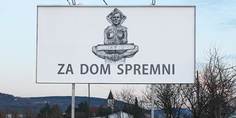 Kolinda Grabar-Kitarović kao 'Majka Hrvata' u Cisti Provo