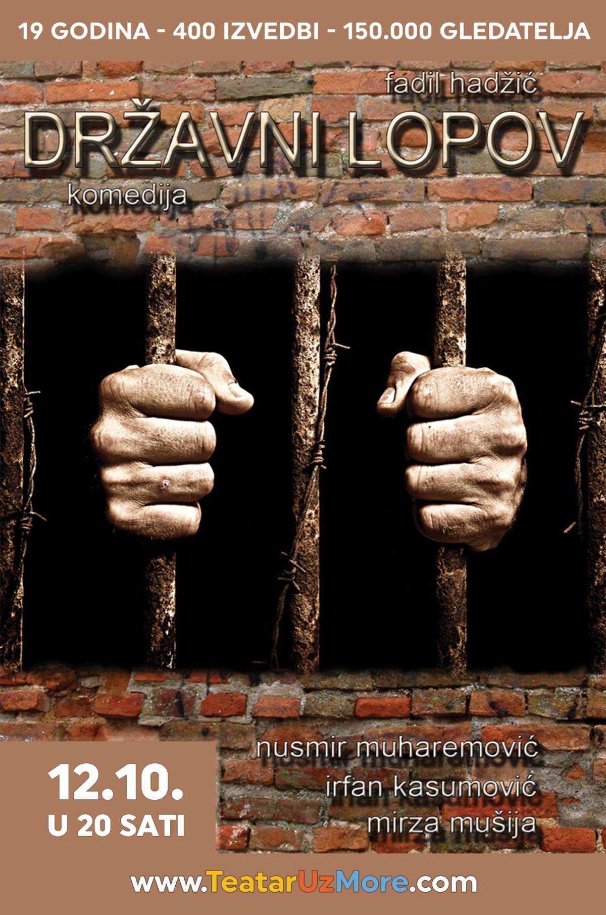 TEATAR UZ MORE Ove subote komedija 'Državni lopov'