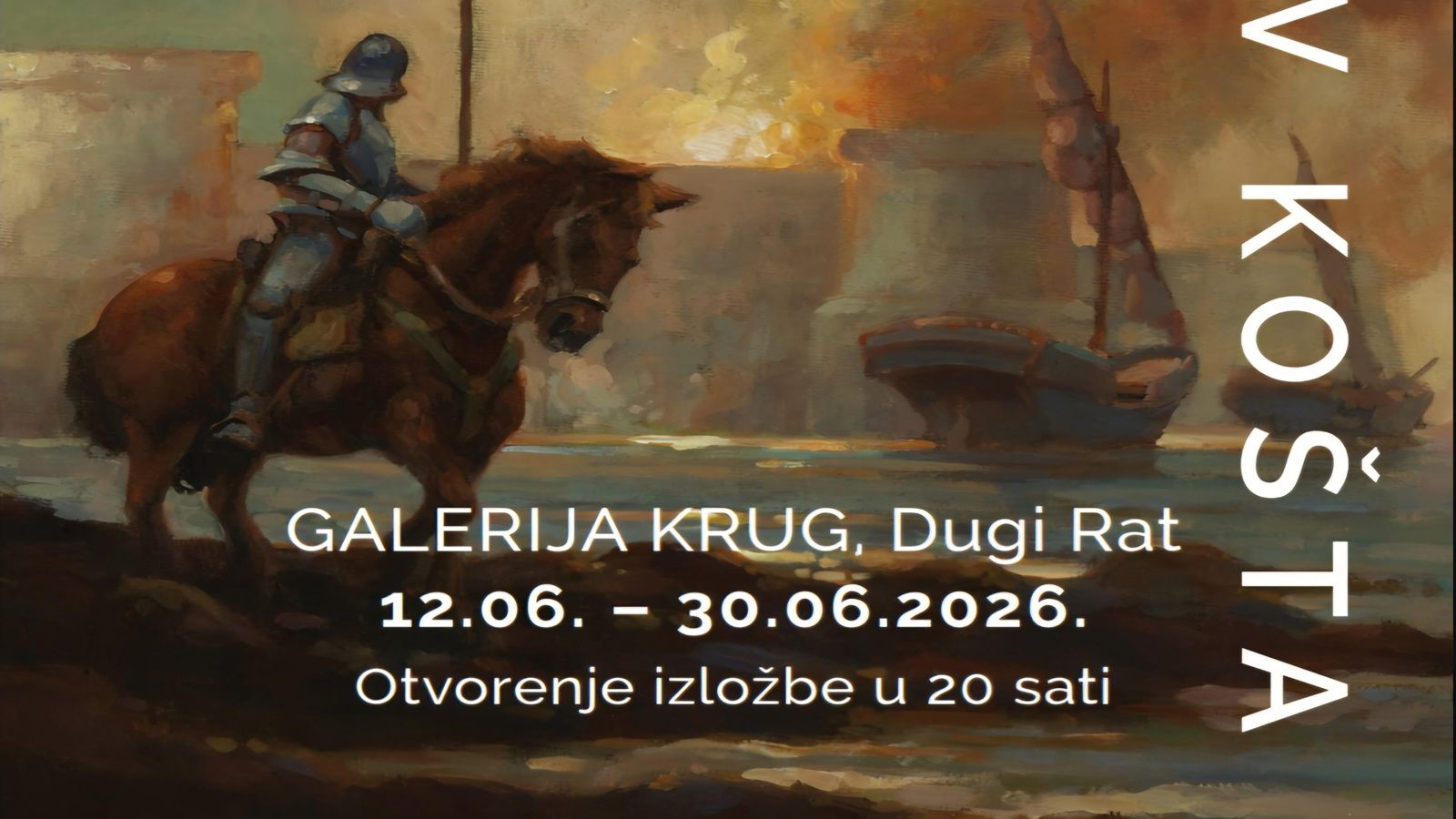Izložba u Krugu: Sublimirano slikarstvo Tomislava Košte
