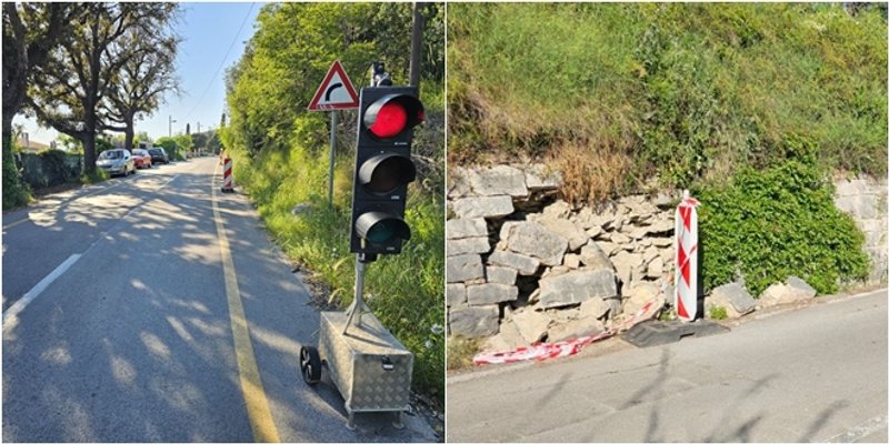 ODRON NA MARJANU Zid uz cestu poviše Kašjuna se opasno nakrivio, reagirao čuvar prirode
