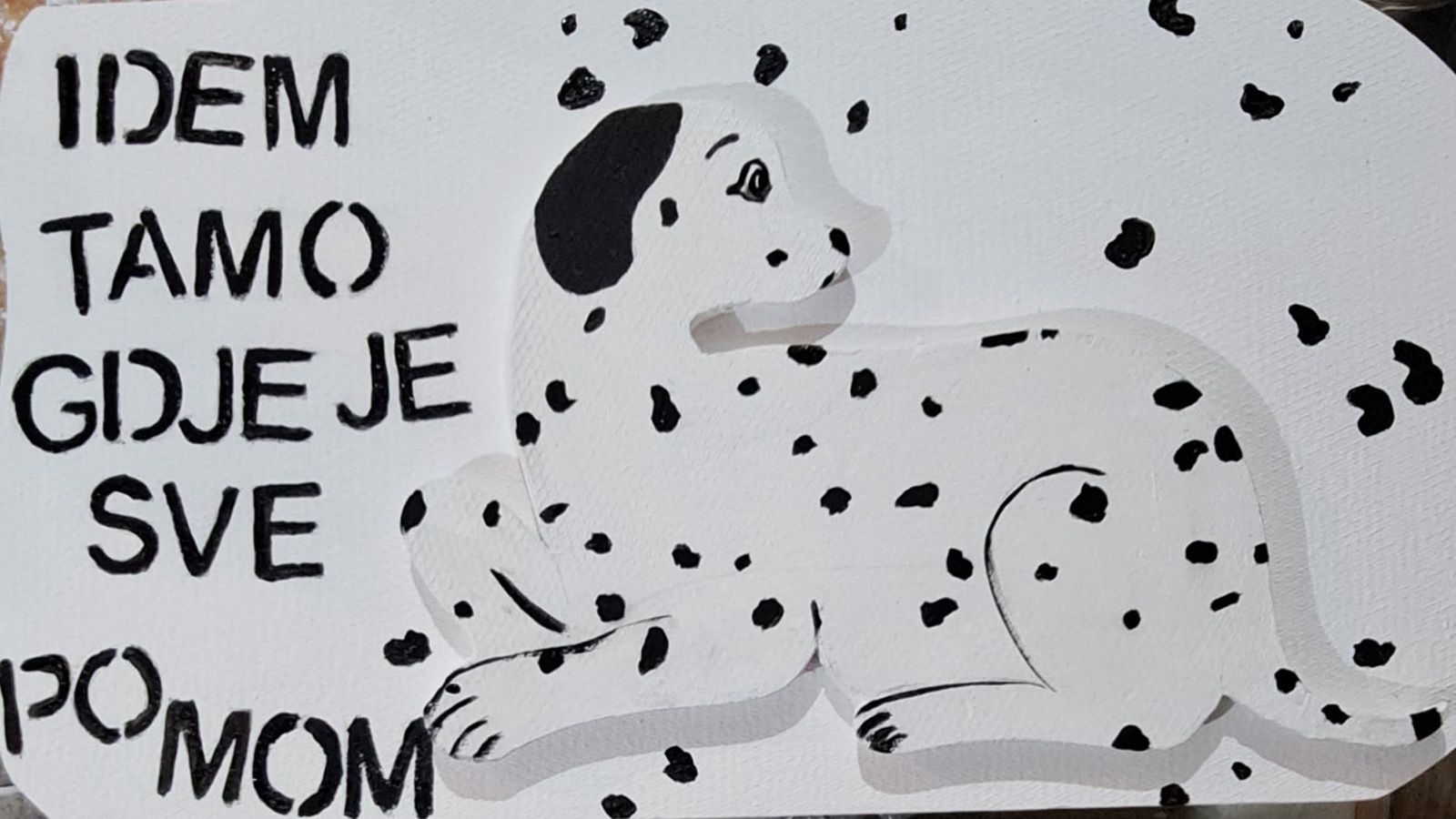 BLACK & WHITE DALMATIAN DOG NIGHT Iduće srijede u Makarskoj