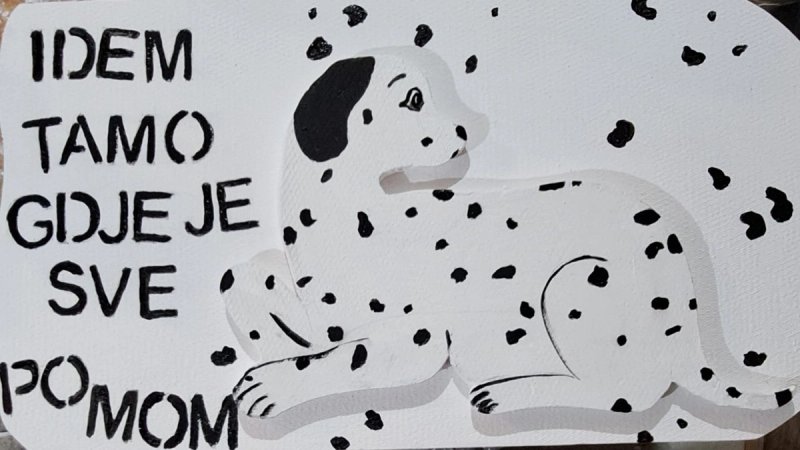 BLACK & WHITE DALMATIAN DOG NIGHT Iduće srijede u Makarskoj
