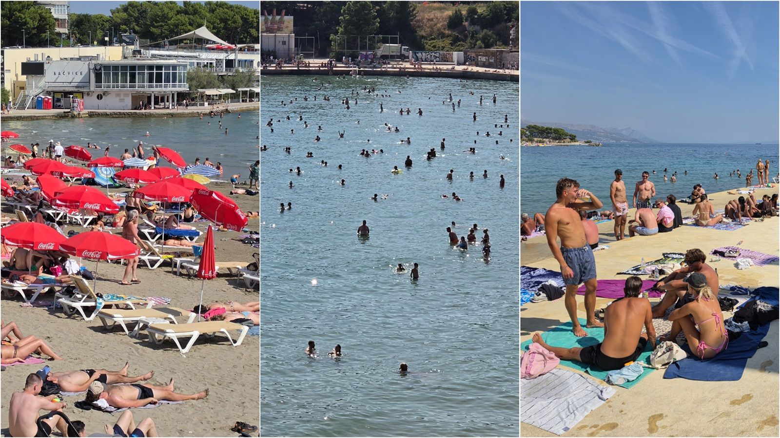 FOTO/VIDEO Bačvice i Firule pune kao šipak
