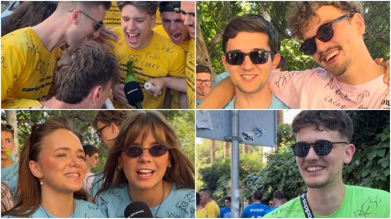 VIDEO Luda atmosfera na splitskim ulicama, provjerite što su maturanti sve rekli pred našom kamerom
