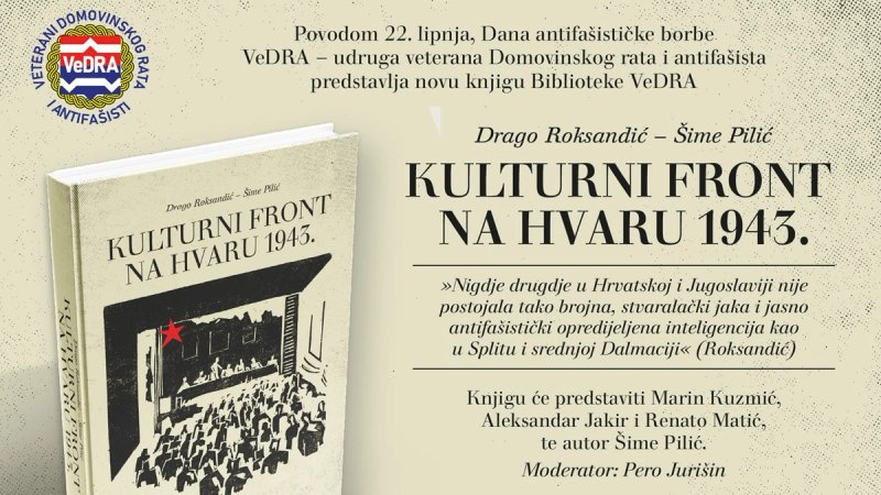 ČETVRTAK Predstavlja se knjiga 'Kulturni front na Hvaru 1943.'