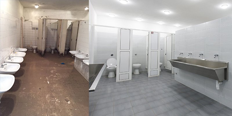 Hajduk je odmah po završetku polusezone nastavio s obnovom sanitarnih čvorova