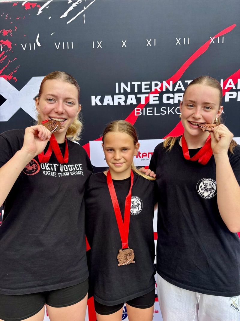 FOTOGALERIJA Karate klub Okit Vodice osvojio tri medalje na jednom od najjačih europskih turnira