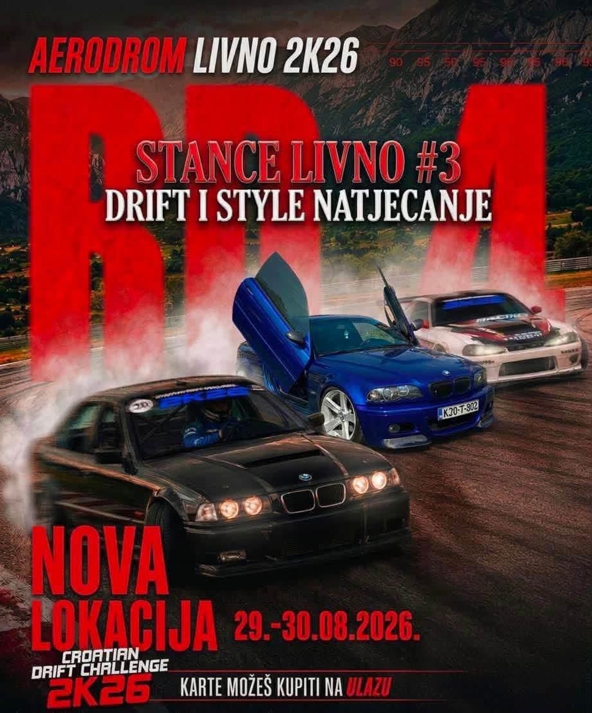 Stance Livno uz Omiš: Vikend drifta, style automobila i velikog srca