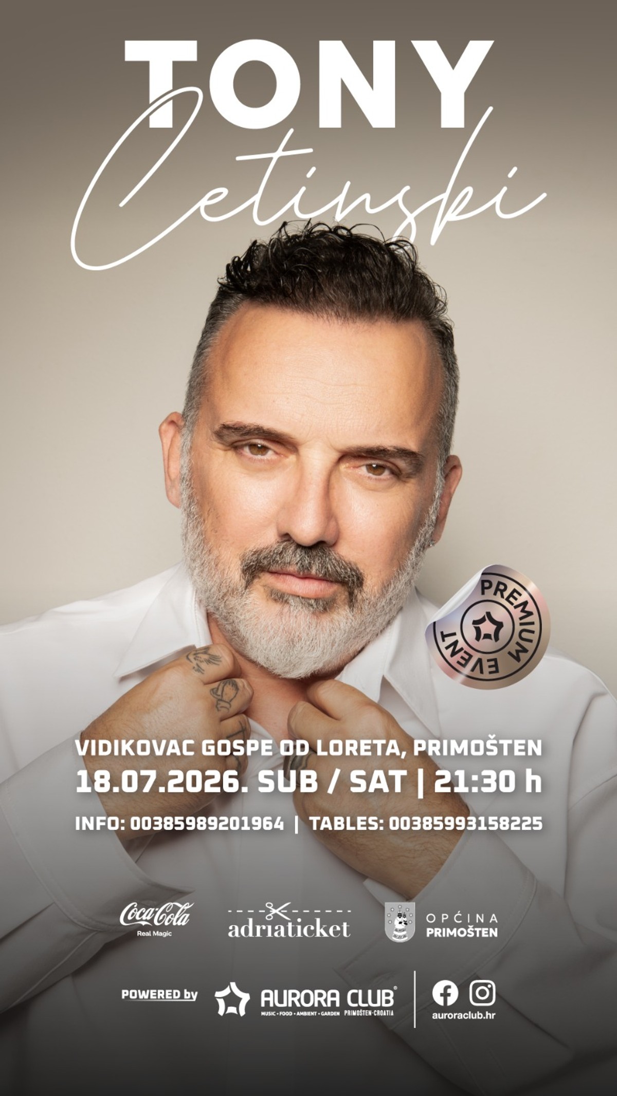 Tony Cetinski zakazao veliki koncert, stiže na nezaobilaznu ljetnu pozornicu