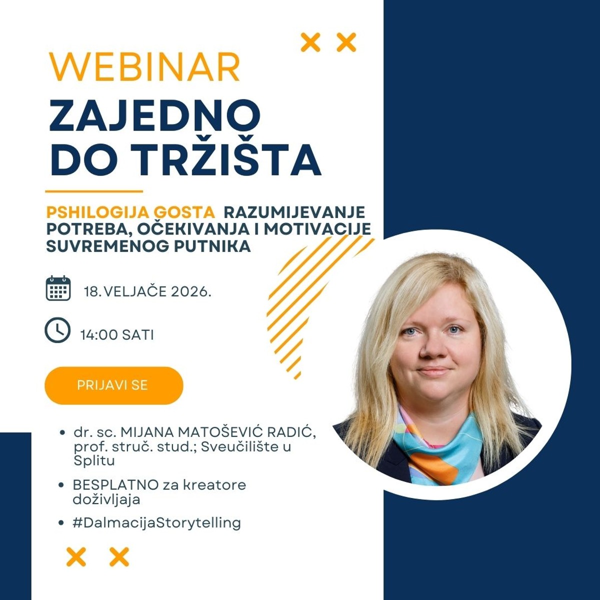 BESPLATAN WEBINAR Psihologija gosta - što ga motivira da dođe i što očekuje na destinaciji?