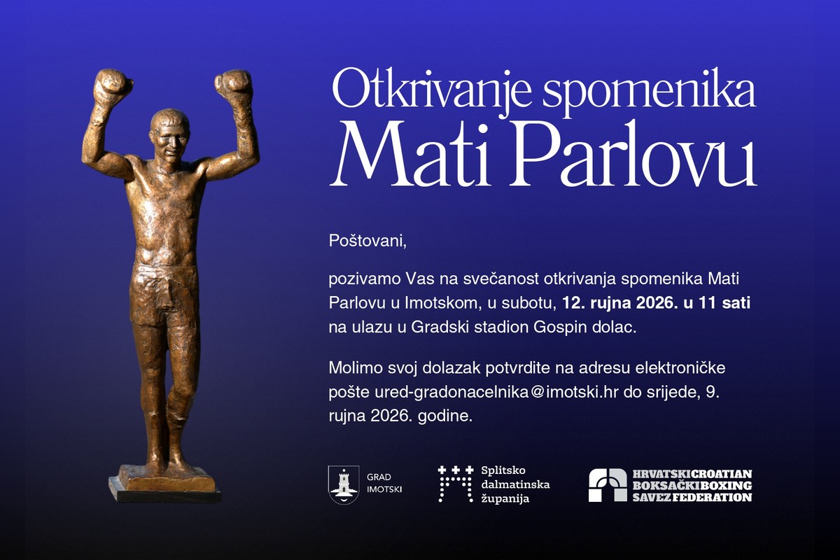 U Imotskom se otkriva spomenik Mati Parlovu