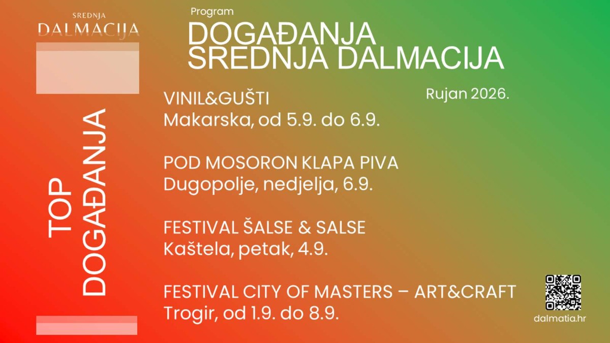 Okusi šalše u Kaštelima, 'Art&Craft' radionice u Trogiru, regata u Komiži: Rujan donosi top događanja za kasno ljeto