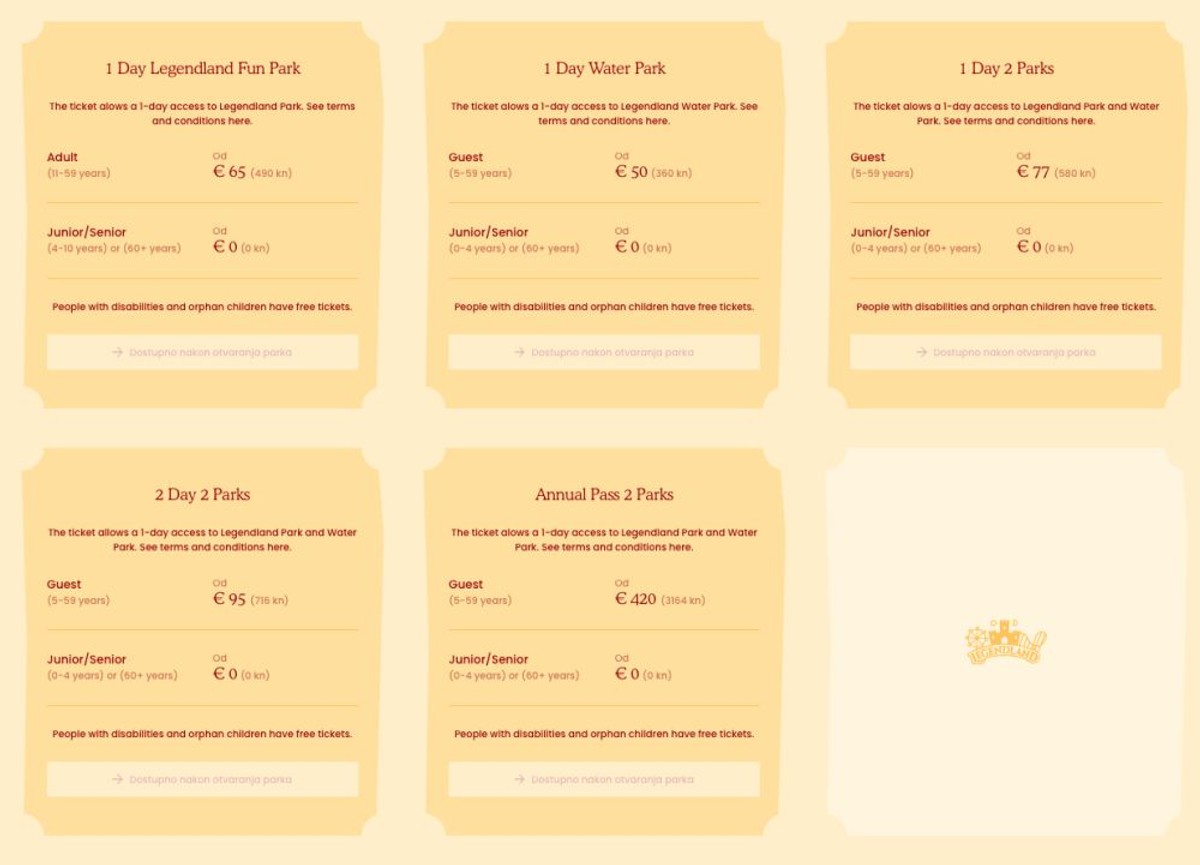 Legendland se otvara 2027., već vlada pomama za 'doživotnim' ulaznicama