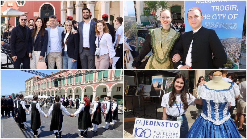 FOTO/VIDEO 'Moj dida Ante piva je reru pa moram i ja!' Centrom Splita orili su se tradicionalni napjevi