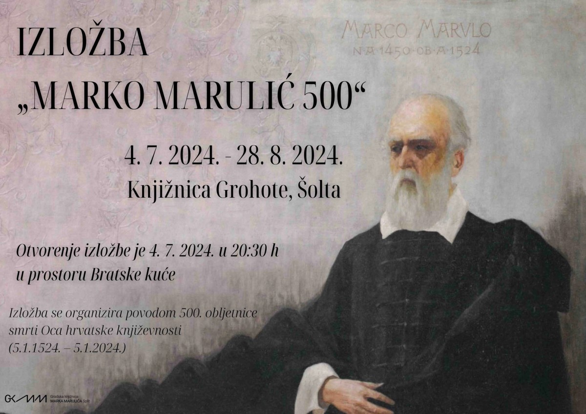 Niz događanja u sklopu šoltanske manifestacije 'Dani Marka Marulića - otok Šolta, neispričana priča'