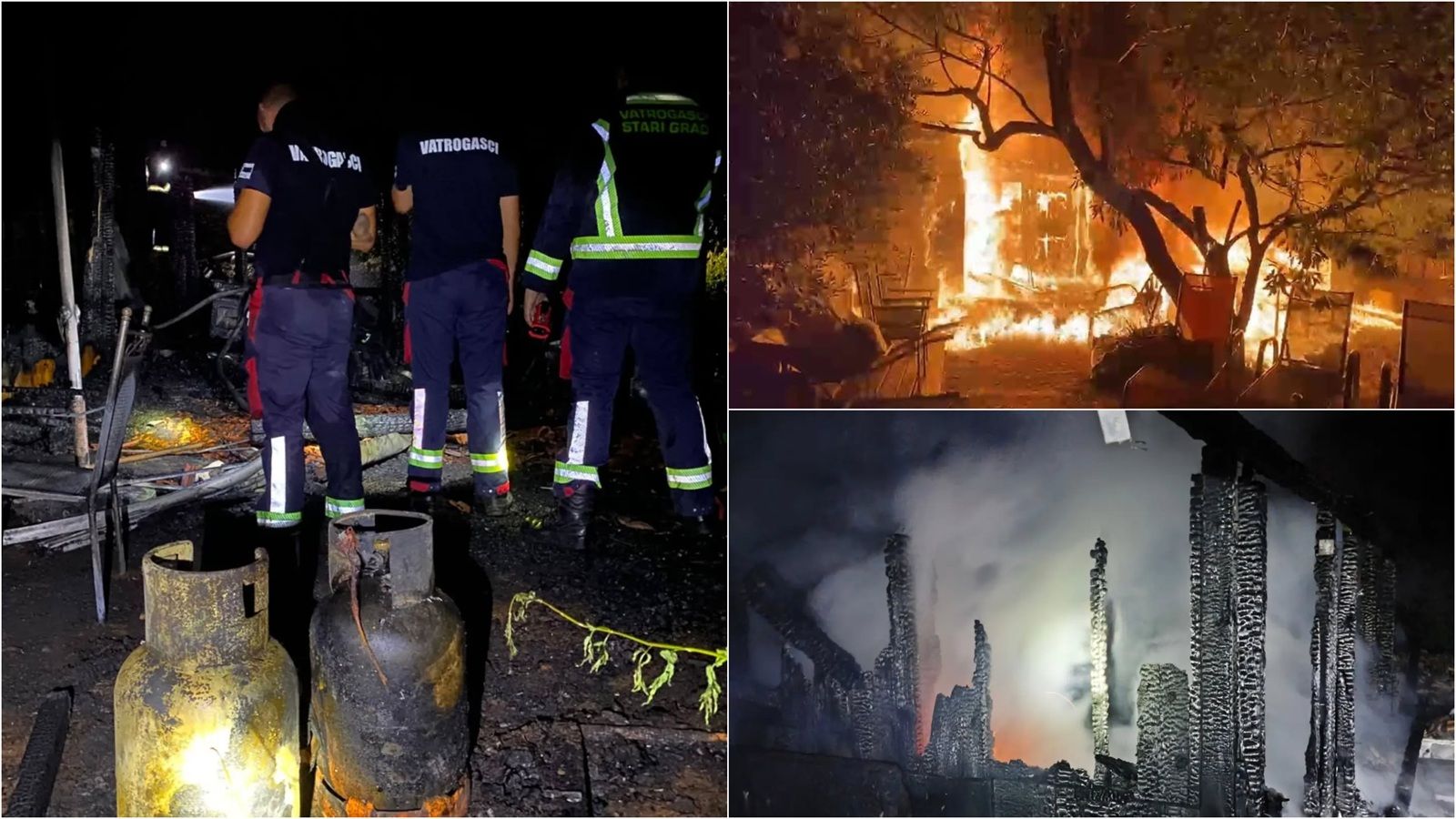 VIDEO: U Starom Gradu na Hvaru planula poljska kućica