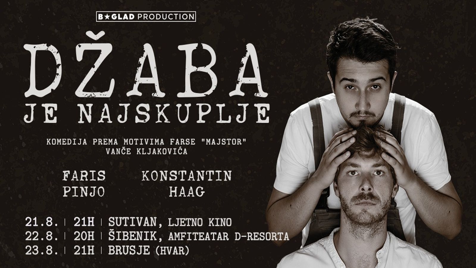 'Džaba je najskuplje' stiže u Sutivan, Šibenik i na Hvar