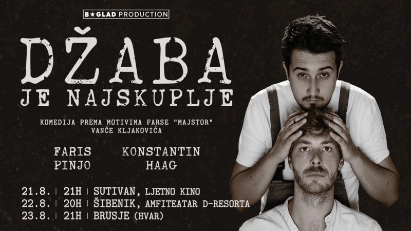 'Džaba je najskuplje' stiže u Sutivan, Šibenik i na Hvar