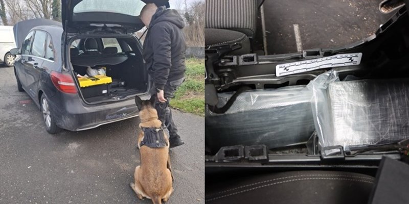 Pas nanjušio hrpu kokaina u autu! Policija objavila fotografije