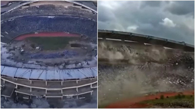 VIDEO: Pogledajte kako je srušen stadion koji je bio kopija Poljuda