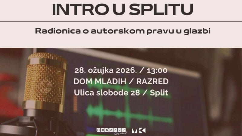 INTRO: Besplatna radionica o autorskim pravima i glazbenoj industriji