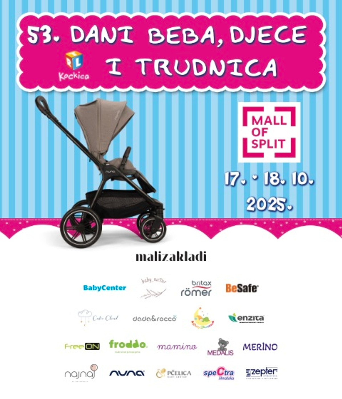 Dani beba, djece i trudnica ovaj vikend u Mall of Splitu