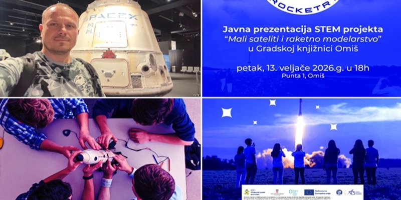 OMIŠ Idućeg petka javno predstavljanje STEM projekta 'Mali sateliti i raketno modelarstvo'