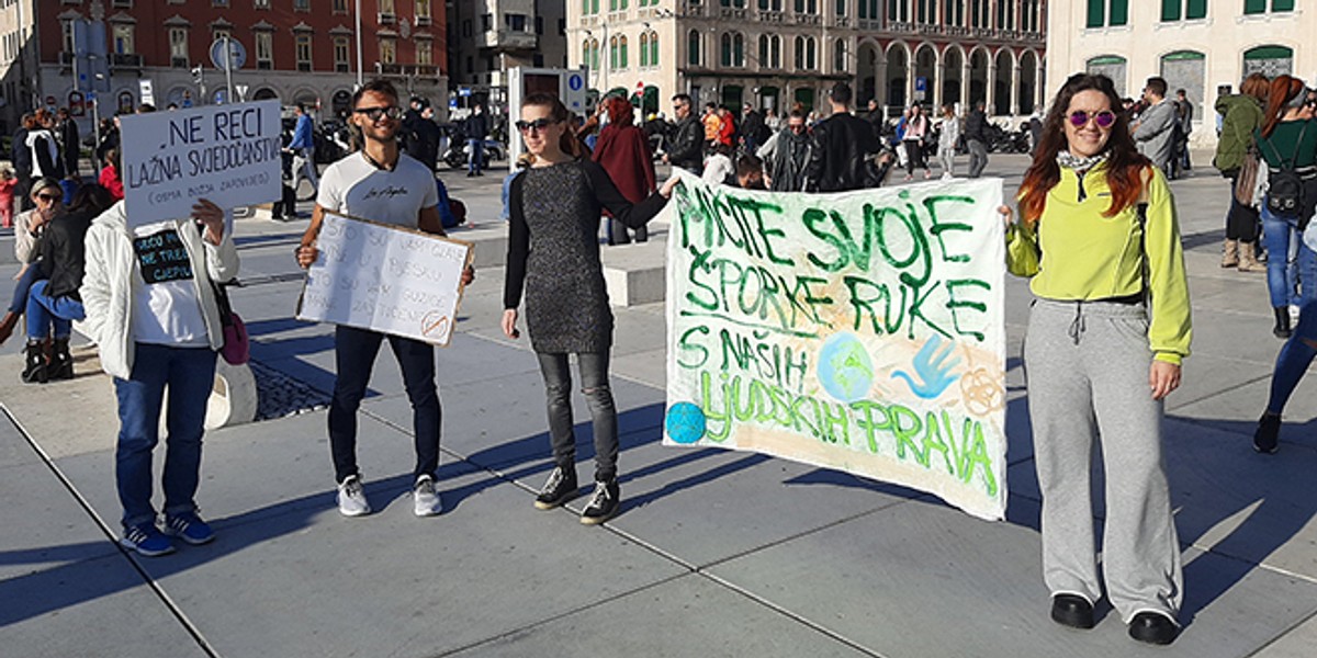 VIDEO Policija je nakon splitskog prosvjeda zapisala ime ove djevojke, pitali smo je što su joj rekli...