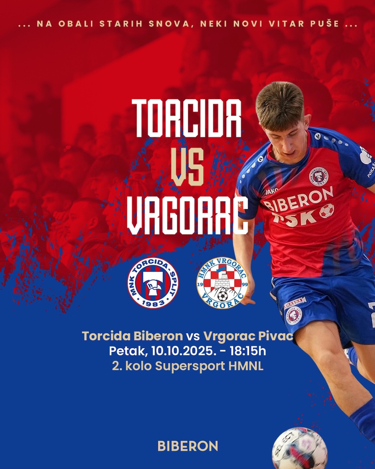 Prva domaća utakmica MNK Torcide uz posebnu poslasticu iz Biberona