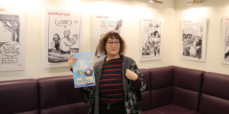MIHAELA ERCEG: U solinskom Teatrinu otvorila izložbu 'Di si bija '21?'