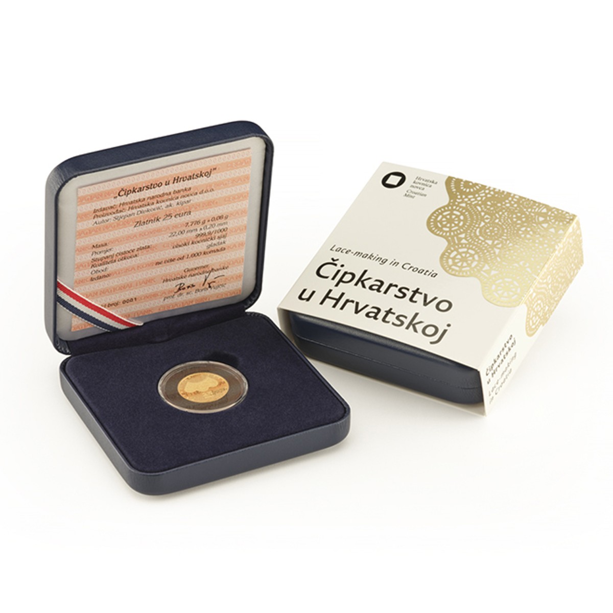 Hrvatska čipka na zlatnicima 