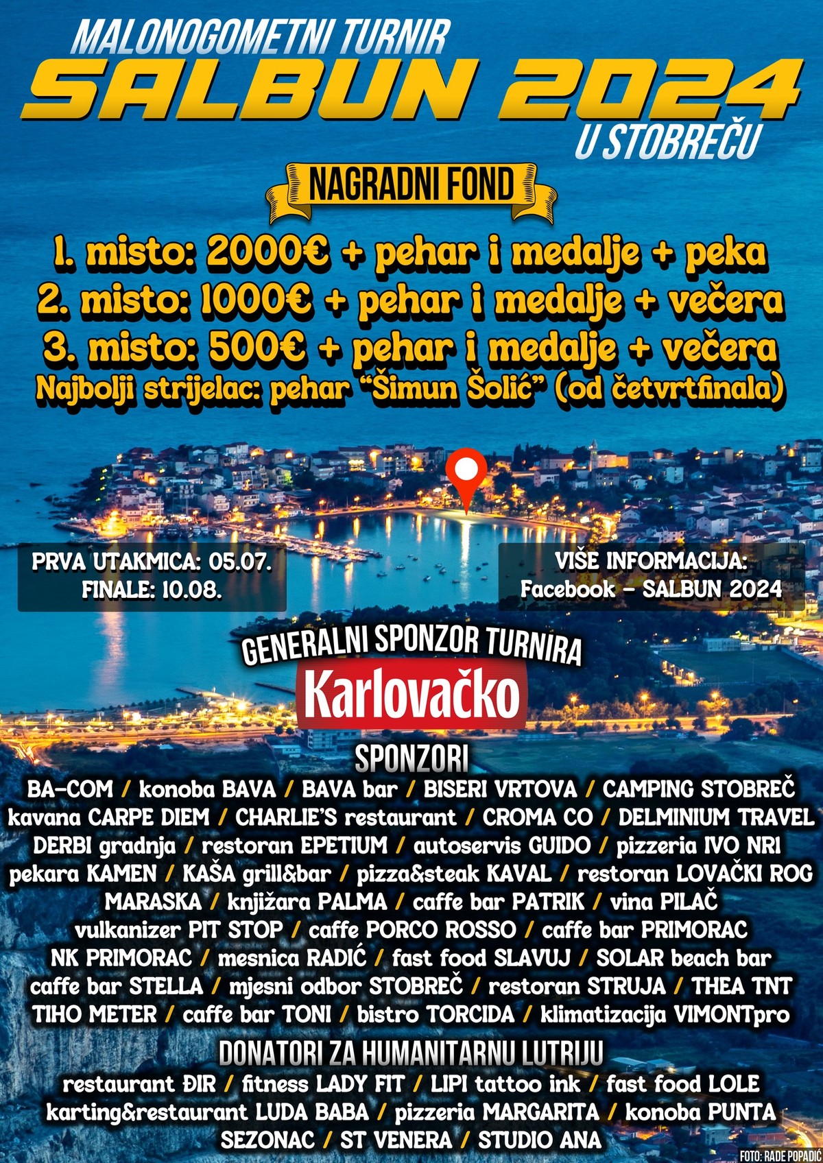 SALBUN 2024. Počela završnica malonogometnog turnira u Stobreču