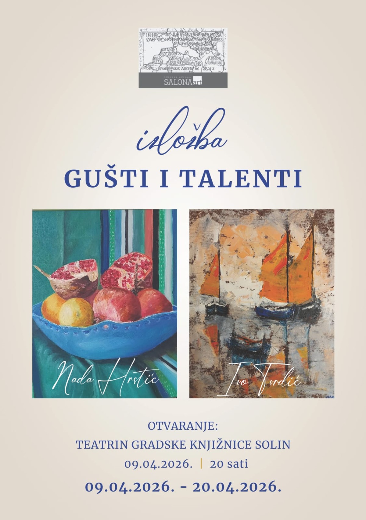 Izložba 'Gušti i talenti' u Solinu