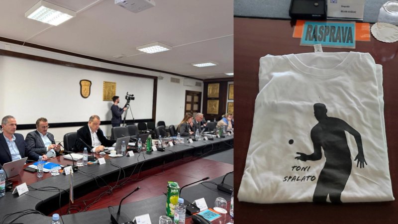 Bivši dogradonačelnik nije na sjednici, na njegovom mjestu zanimljiva majica