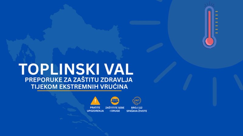 TOPLINSKI VAL Objavljene preporuke za zaštitu zdravlja od vrućina