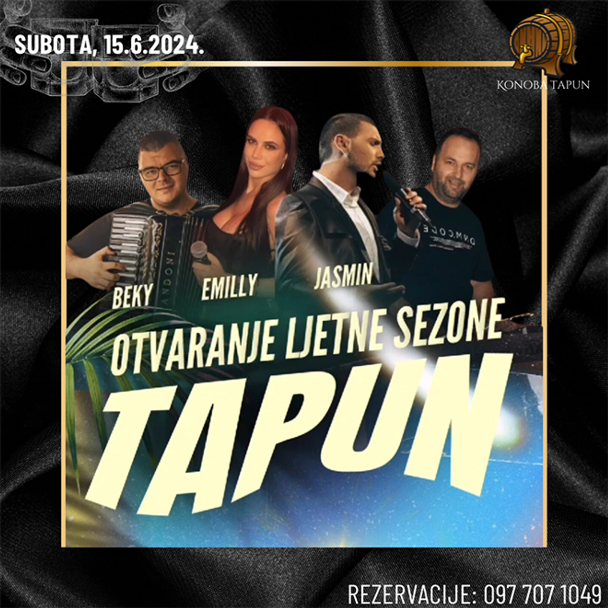 KONOBA TAPUN Otvorenje ljetne sezone s uživo glazbom!