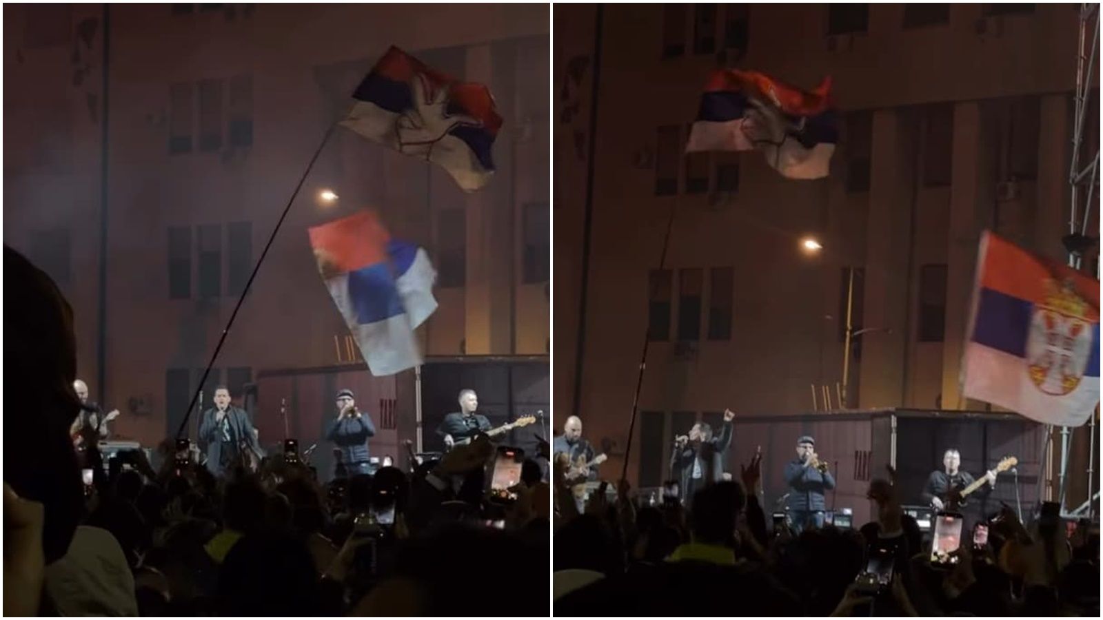VIDEO Nakon političkih blokada: S.A.R.S. zapjevao u Novom Sadu nakon poraza Vučića