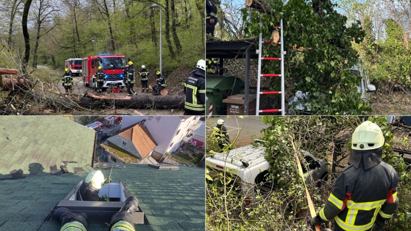 SANACIJA POSLJEDICA NEVREMENA Na ispomoć u Zagreb upućena vozila i vatrogasci