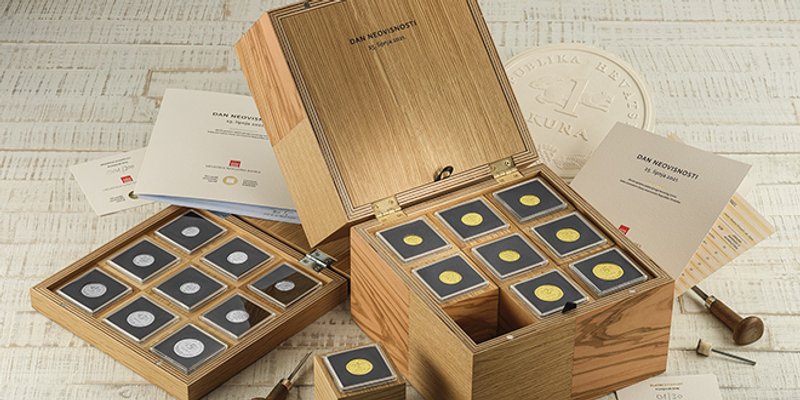 OGRANIČENA SERIJA Zlatni i srebrni numizmatički kompleti u povodu Dana neovisnosti Republike Hrvatske