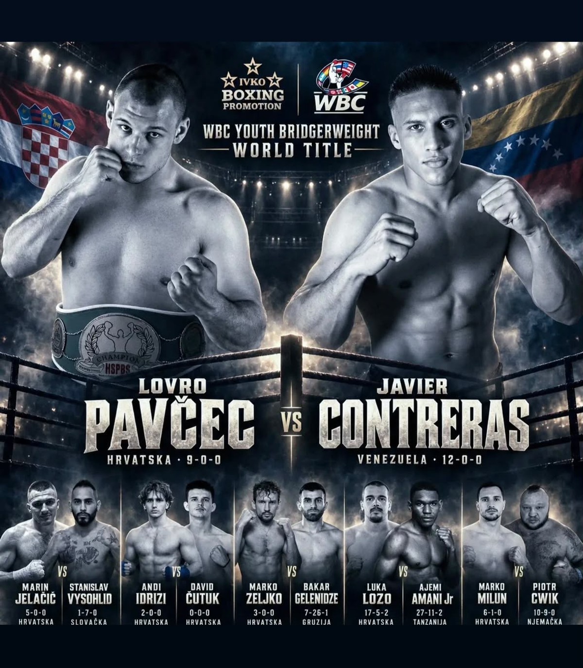 BOKS Milun, Lozo i Jelačić nastupaju na Fight night Zagreb