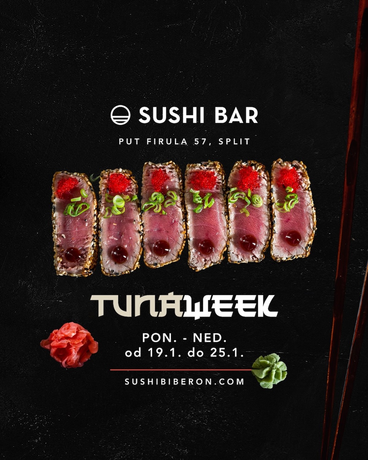 Tematski tjedan u Sushi baru po cijeni od 59 eura za dvije osobe