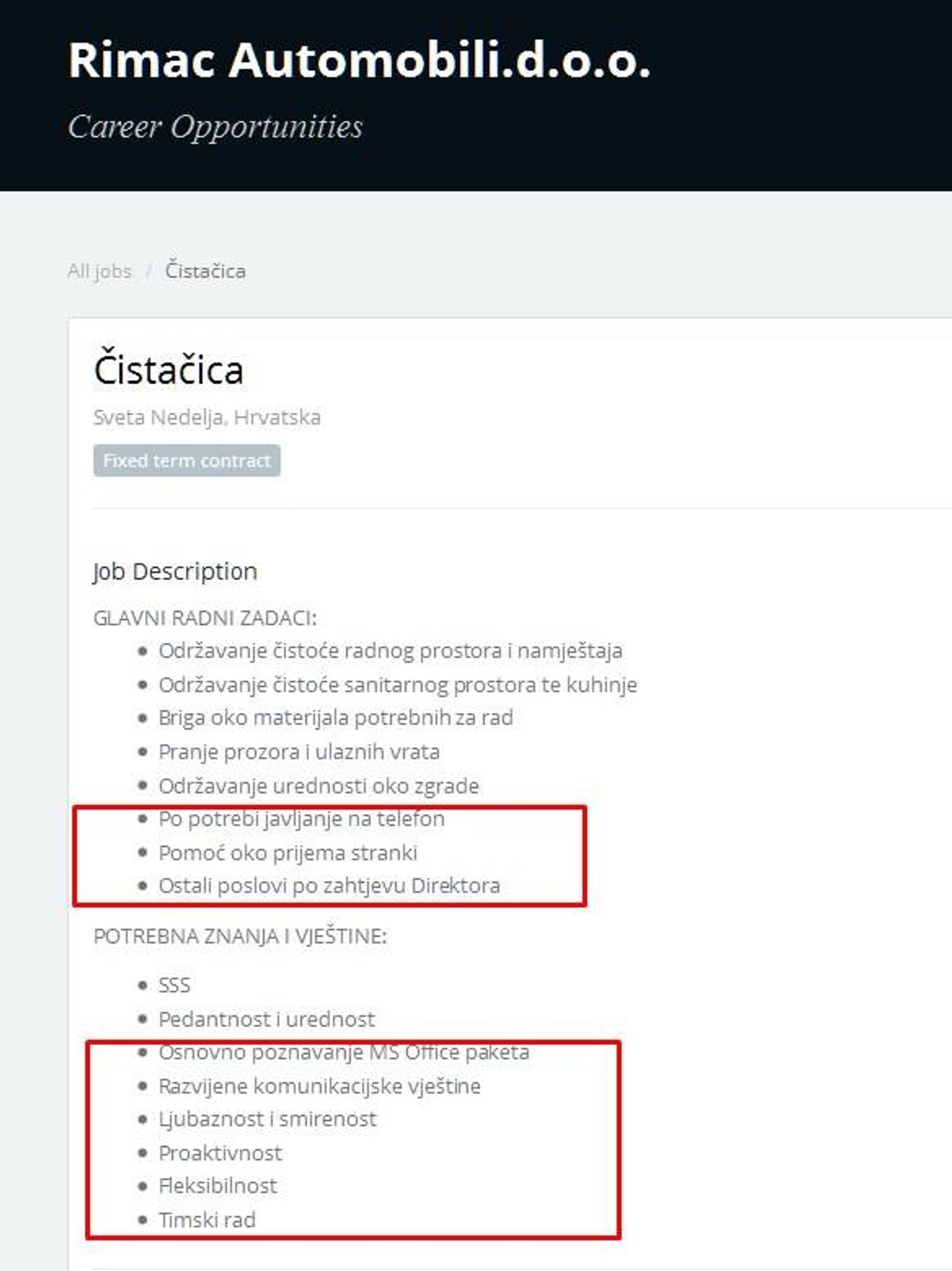 Mate Rimac objasnio zašto čistačica u njegovoj firmi treba znati raditi u MS Office paketu